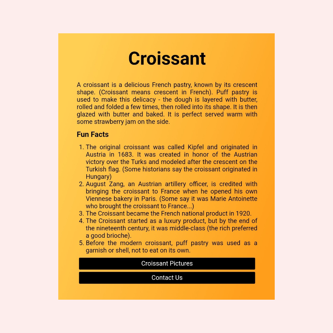 Croissant Project Preview